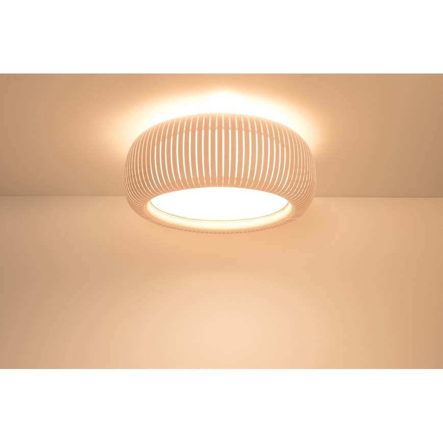 Lubinis šviestuvas STRIPES 2xE27/40W/230V, skersmuo 55 cm, kreminė/balta