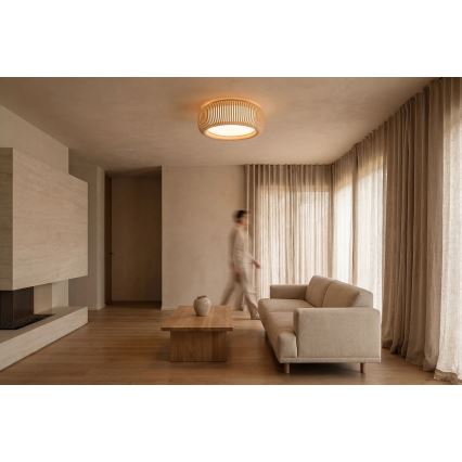 Lubinis šviestuvas STRIPES 2xE27/40W/230V, skersmuo 55 cm, kreminė/balta