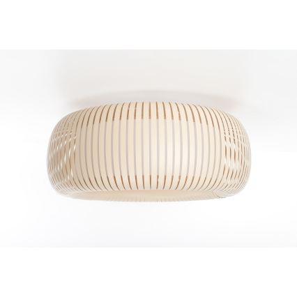 Lubinis šviestuvas STRIPES 2xE27/40W/230V, skersmuo 55 cm, kreminė/balta