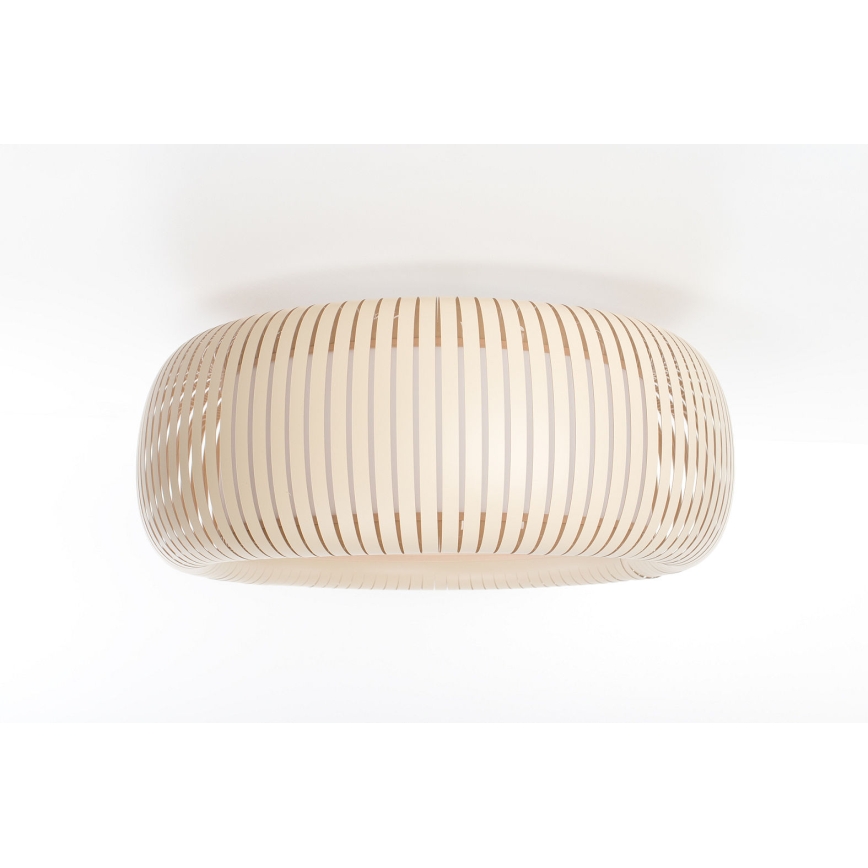 Lubinis šviestuvas STRIPES 2xE27/40W/230V, skersmuo 55 cm, kreminė/balta