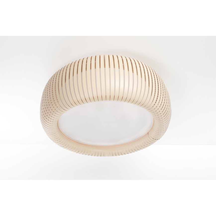 Lubinis šviestuvas STRIPES 2xE27/40W/230V, skersmuo 55 cm, kreminė/balta