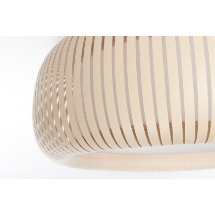 Lubinis šviestuvas STRIPES 2xE27/40W/230V, skersmuo 55 cm, kreminė/balta