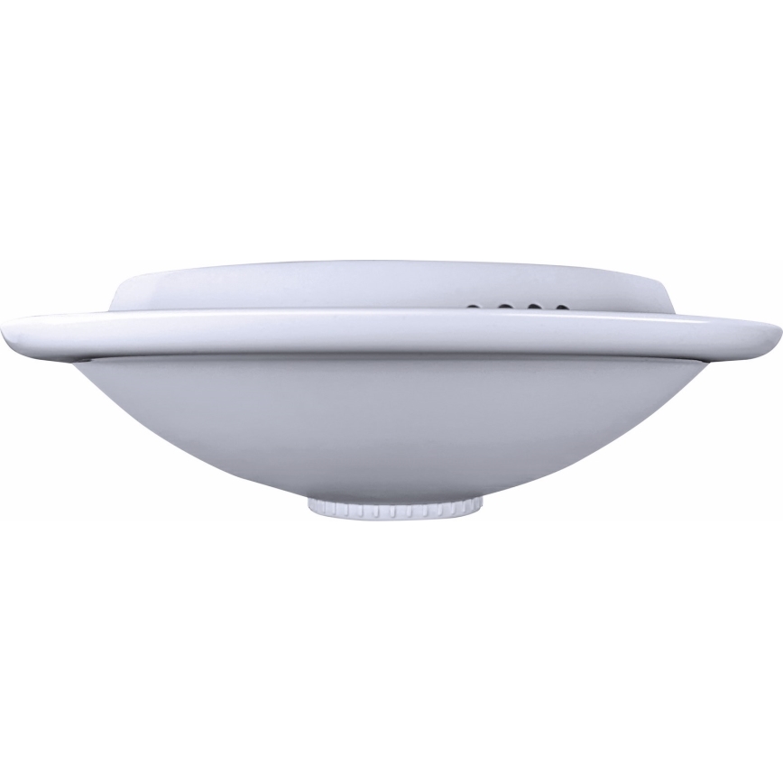 Lubinis šviestuvas su judesio ir sutemų jutikliu MANA 2xE27/40W/230V, skersmuo 30 cm, baltas