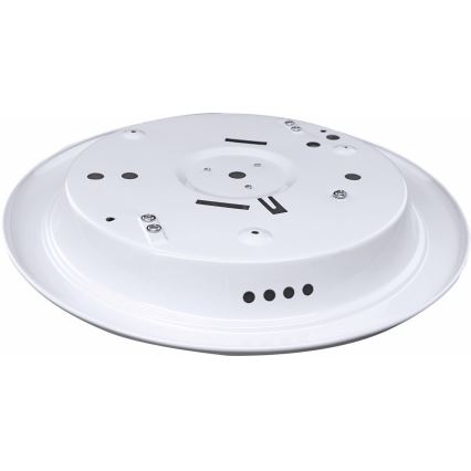 Lubinis šviestuvas su judesio ir sutemų jutikliu MANA 2xE27/40W/230V, skersmuo 30 cm, baltas