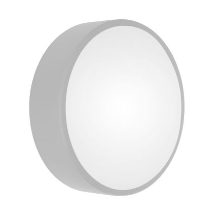 Lubinis šviestuvas CLEO su judesio ir sutemos davikliu, 2xE27/24W/230V, Ø 30 cm, pilkas