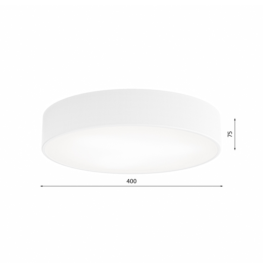 Lubinis šviestuvas su jutikliu CLEO 3xE27/24W/230V skersmuo 40 cm baltas