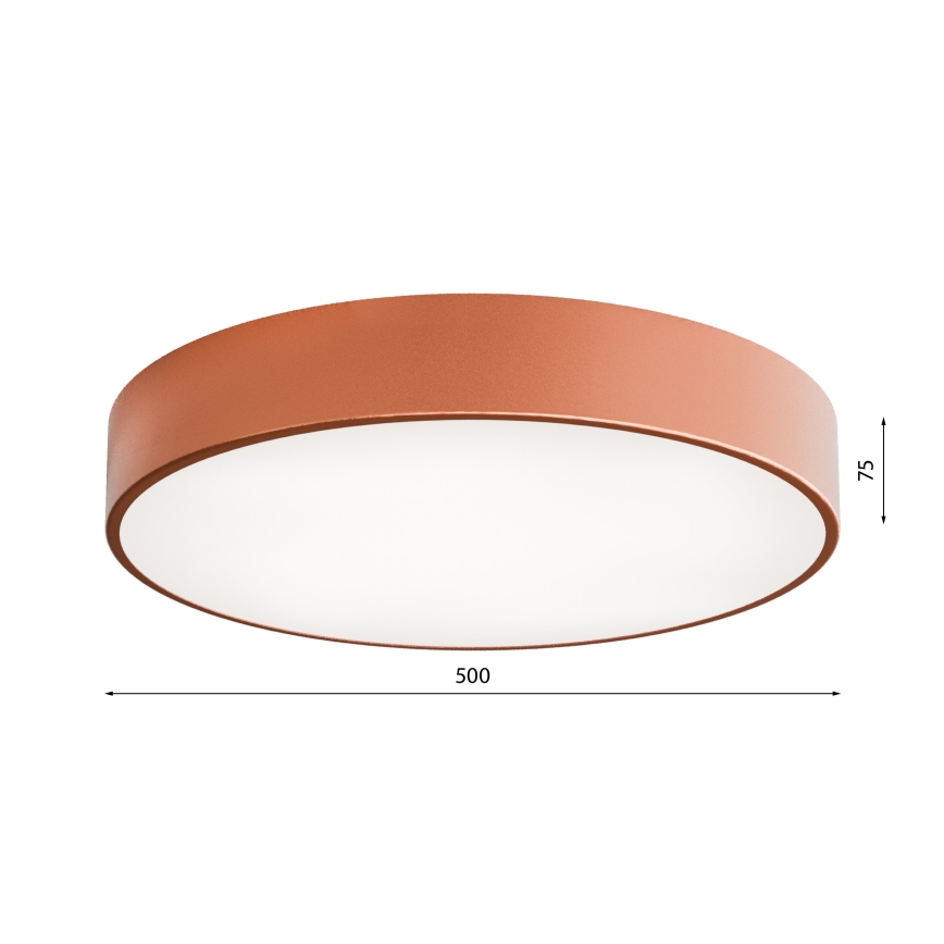 Lubinis šviestuvas su jutikliu CLEO 4xE27/24W/230V d. 50 cm varis