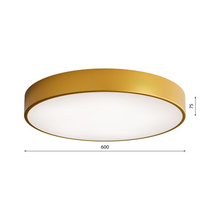 Lubinis šviestuvas su jutikliu CLEO 5xE27/24W/230V d. 60 cm aukso