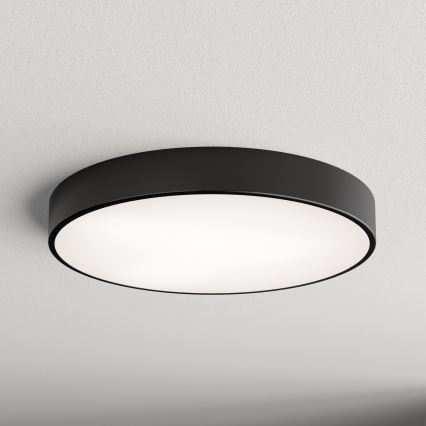 Lubinis šviestuvas su judesio ir sutemų jutikliu CLEO 5xE27/24W/230V skersm. 60 cm juodas