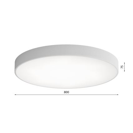 Lubinis šviestuvas su jutikliu CLEO 6xE27/24W/230V d. 80 cm pilkas