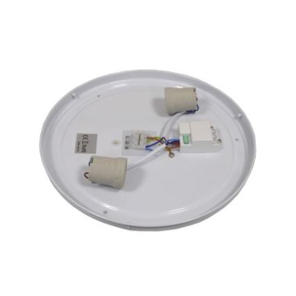 Lubinis šviestuvas su jutikliu WILTON, 2xE27/60W/230V, Ø 33 cm, antracito spalvos
