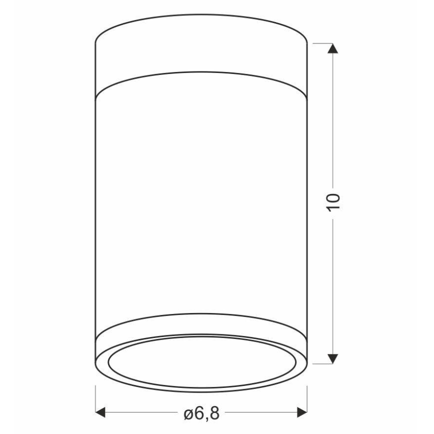 Lubinis šviestuvas TUBA GU10/15W/230V