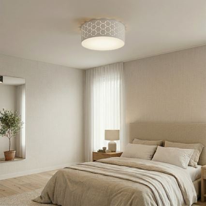 Lubinis šviestuvas ULLE 1xE27/15W/230V, skersmuo 35 cm, baltas