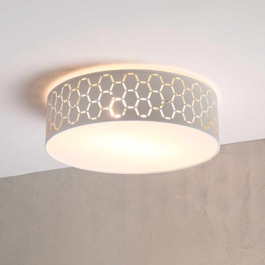 Lubinis šviestuvas ULLE, 2×E27 (po 15 W), 230 V, skersmuo 45 cm, baltas
