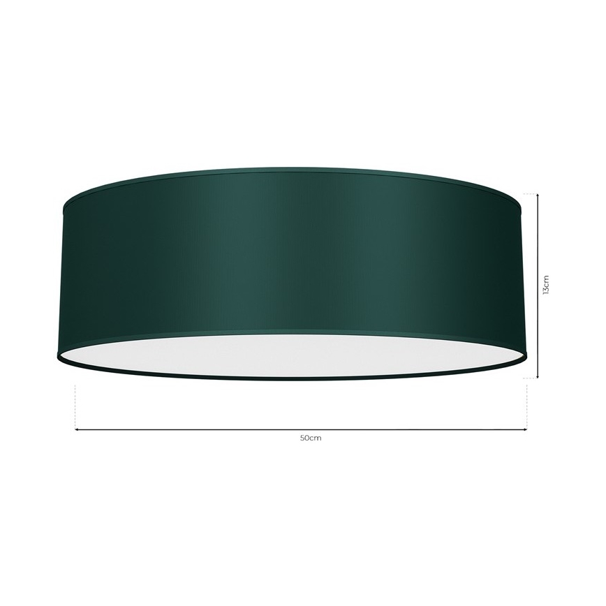 Lubinis šviestuvas VERDE 3xE27/60W/230V d. 50 cm žalias