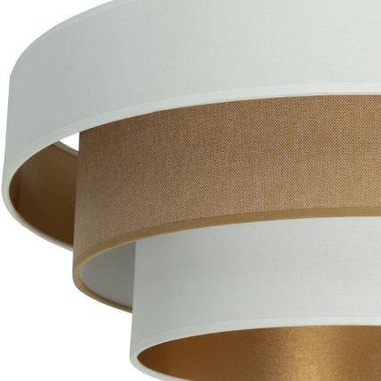 Lubinis šviestuvas WENTA 1xE27/60W/230V skersmuo 50 cm balta/ruda
