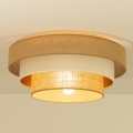 Lubinis šviestuvas WENTA 1xE27/60W/230V, skersmuo 50 cm, juta / smėlinė