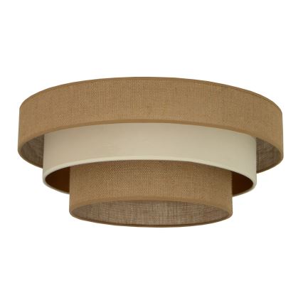 Lubinis šviestuvas WENTA 1xE27/60W/230V, skersmuo 50 cm, juta / smėlinė