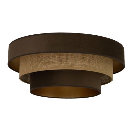 Lubinis šviestuvas WENTA 1xE27/60W/230V skersmuo 50 cm rudas/džiutas