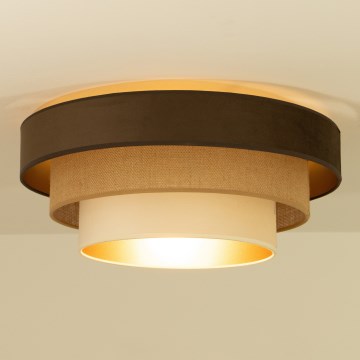 Lubinis šviestuvas WENTA, 1xE27/60W/230V, skersmuo 50 cm, spalva: ruda/juta/kreminė