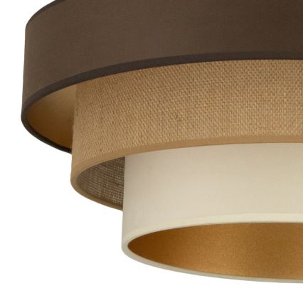 Lubinis šviestuvas WENTA, 1xE27/60W/230V, skersmuo 50 cm, spalva: ruda/juta/kreminė