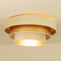 Lubinis šviestuvas WENTA 1xE27/60W/230V Ø 50 cm smėlinė/auksinė