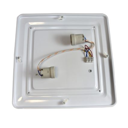 Lubinis šviestuvas WILTON 2xE27/60W/230V 37,5x37,5 cm juoda