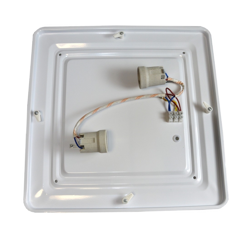 Lubinis šviestuvas WILTON 2xE27/60W/230V 37,5x37,5 cm juoda