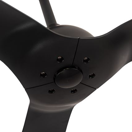 Lubinis ventiliatorius diametras 132 cm IP44 juoda + nuotolinio valdymo pultas