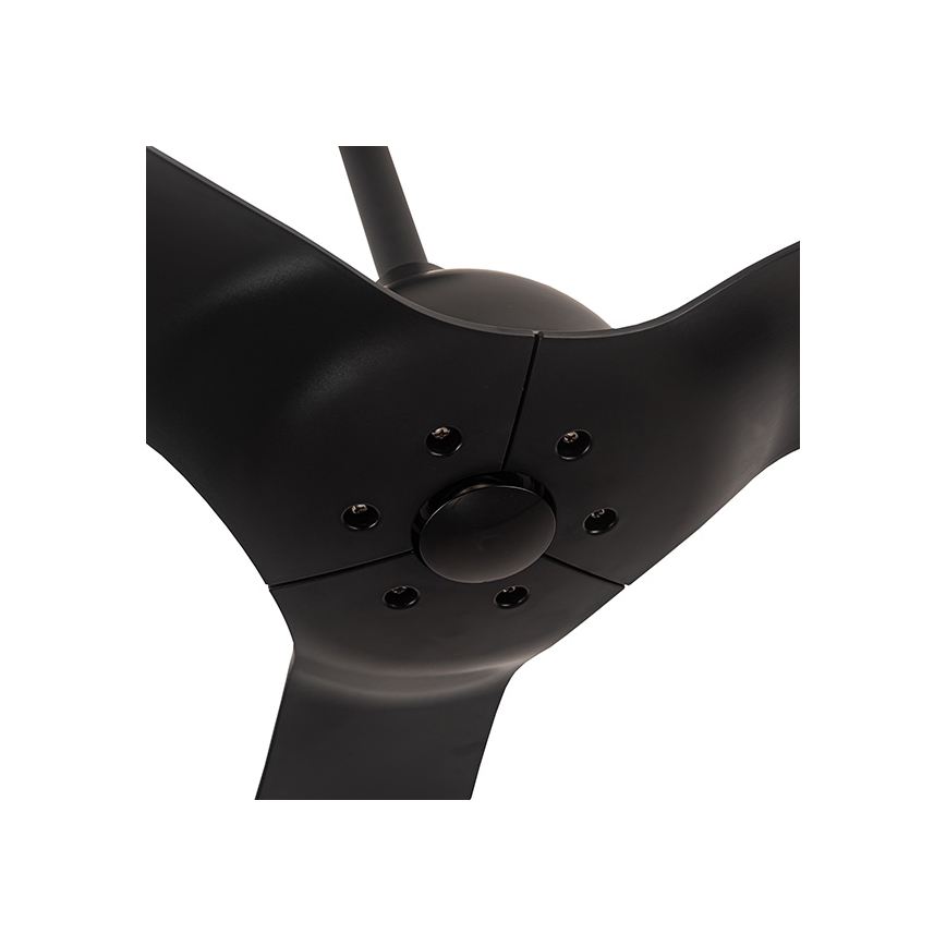 Lubinis ventiliatorius diametras 132 cm IP44 juoda + nuotolinio valdymo pultas