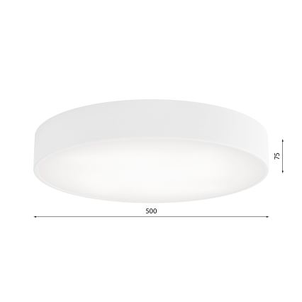 Lubinis vonios šviestuvas CLEO 4xE27/24W/230V diametras 50 cm balta IP54