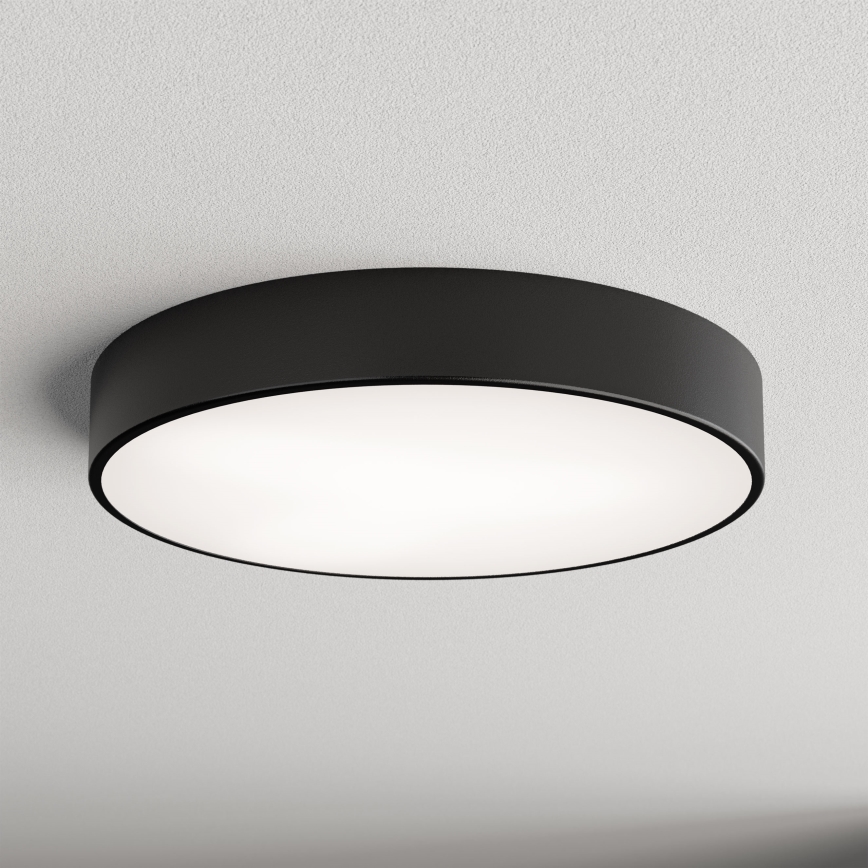 Lubinis vonios šviestuvas CLEO 4xE27/24W/230V diametras 50 cm juoda IP54