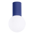 Lubinis vonios šviestuvas HALO 1xG9/8W/230V diametras 12 cm IP44 mėlyna
