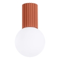 Lubinis vonios šviestuvas HALO 1xG9/8W/230V diametras 12 cm IP44 oranžinė