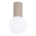 Lubinis vonios šviestuvas HALO 1xG9/8W/230V diametras 12 cm IP44 smėlio spalva