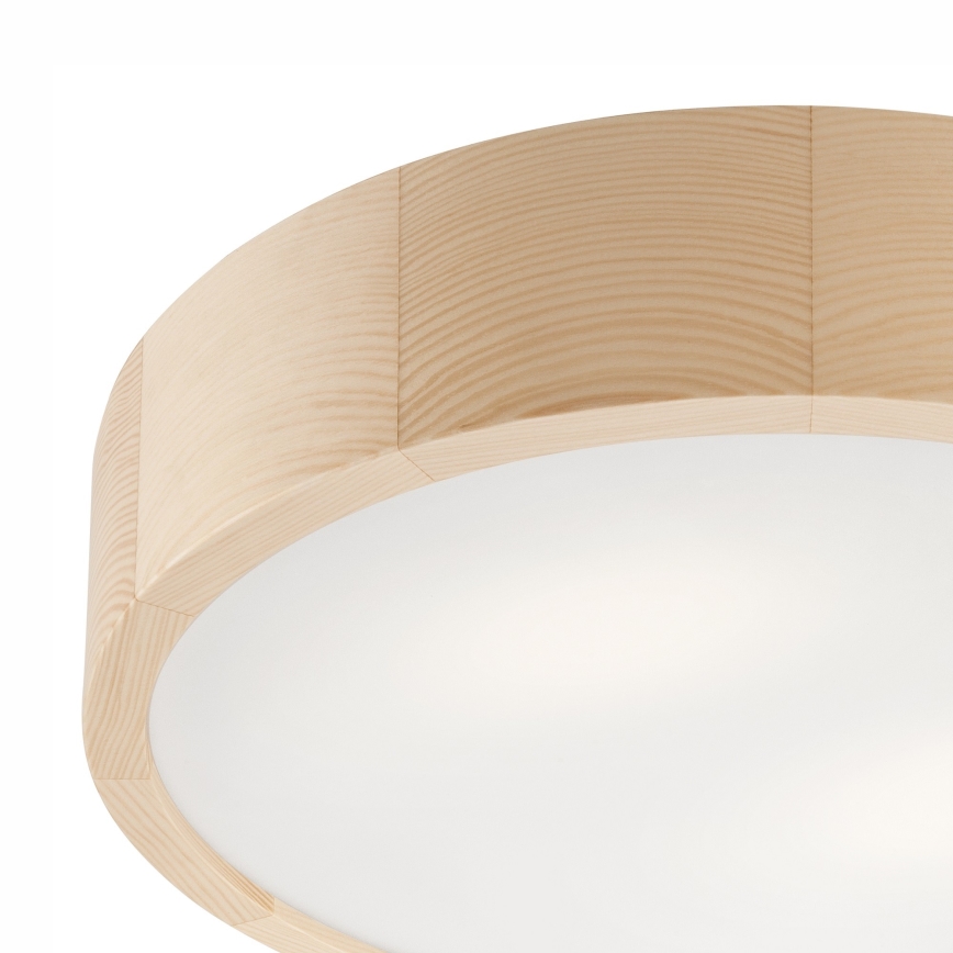 Lubinis vonios šviestuvas NATURAL 3xE27/15W/230V IP54 pušis ø 37 cm - FSC sertifikuota