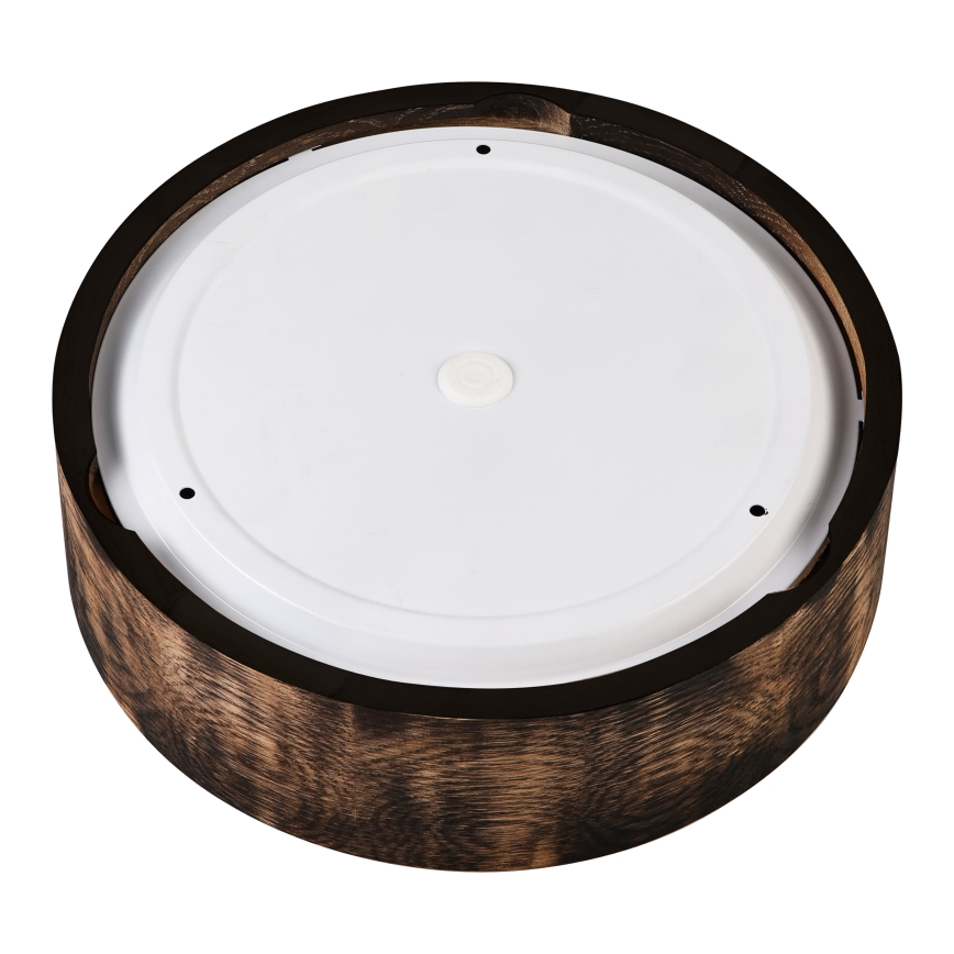 Lubinis vonios šviestuvas OAK SMOKY 2xE27/15W/230V IP54 ø 27,5 cm ąžuolas/ruda