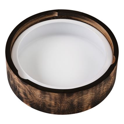 Lubinis vonios šviestuvas OAK SMOKY 2xE27/15W/230V IP54 ø 27,5 cm ąžuolas/ruda