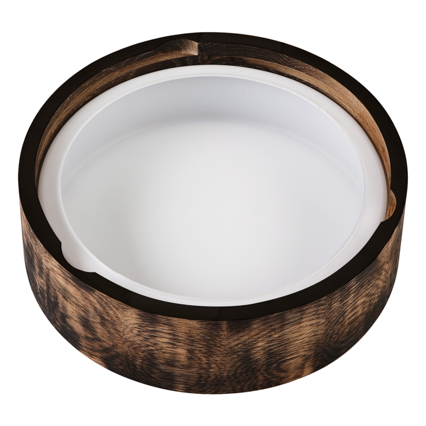 Lubinis vonios šviestuvas OAK SMOKY 2xE27/15W/230V IP54 ø 27,5 cm ąžuolas/ruda