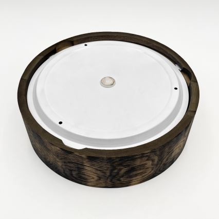 Lubinis vonios šviestuvas OAK SMOKY 2xE27/15W/230V IP54 ø 27,5 cm ąžuolas/ruda