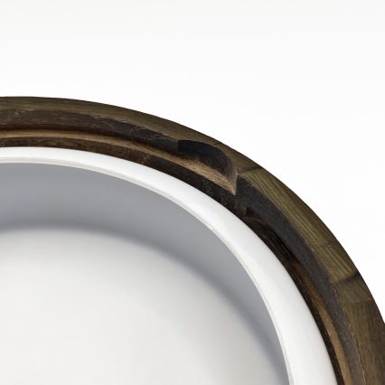 Lubinis vonios šviestuvas OAK SMOKY 2xE27/15W/230V IP54 ø 27,5 cm ąžuolas/ruda