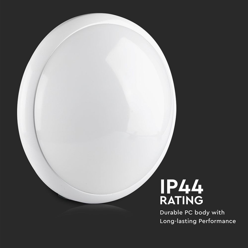 Lubinis vonios šviestuvas su jutikliu 1xE27/60W/230V IP44 ø 29,6 cm