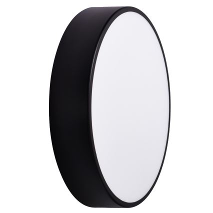 Lubinis vonios šviestuvas su jutikliu CLEO, 3×E27/24W/230V, Ø 40 cm, juodas, IP54