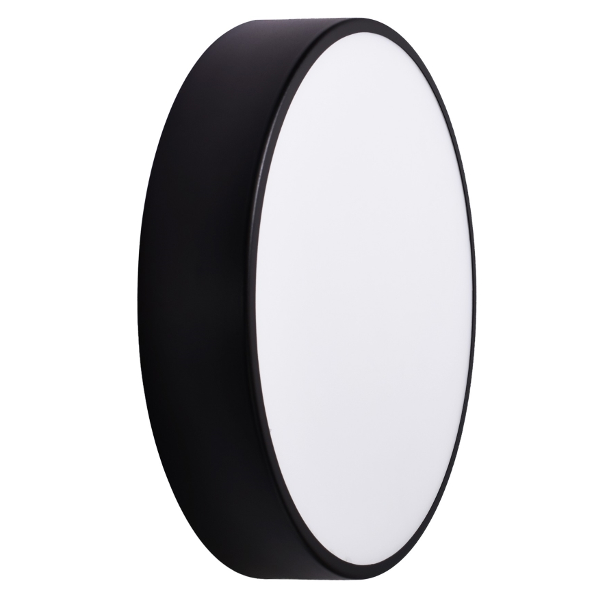 Lubinis vonios šviestuvas su jutikliu CLEO, 3×E27/24W/230V, Ø 40 cm, juodas, IP54