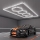 Lubų LED šviestuvas HEXAGON, 426 W, 85-265 V, 6500 K, 484x243 cm, CRI 90, IP44, balta