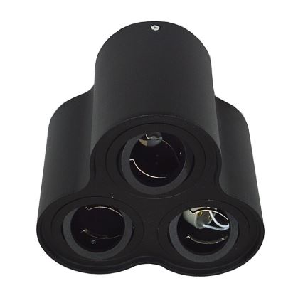 Lubų šviestuvas BAROCO 3xGU10 / 30W / 230V juodas