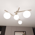 Lubų šviestuvas SMART 4xE14/10W/230V smėlio/balta