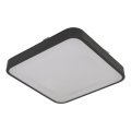 Lubų šviestuvas su jutikliu WILTON 2xE27/60W/230V 33x33 cm antracitas