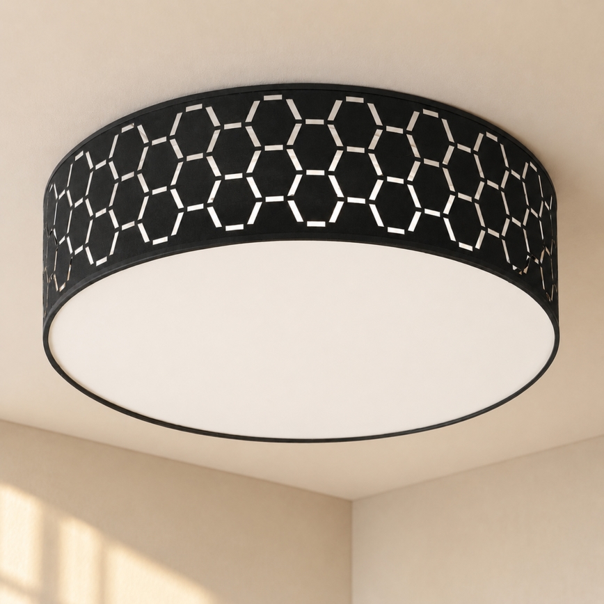 Lubų šviestuvas ULLE, 2xE27/15W/230V, skersmuo 45 cm, juodas