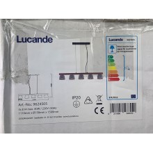Lucande - Pakabinamas sietynas KALINDA 5xE14/40W/230V betono